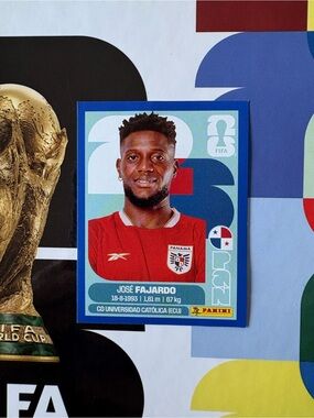 Panini FIFA World Cup 2026 José Fajardo Panama Sticker PAN 17 Blue Parallel